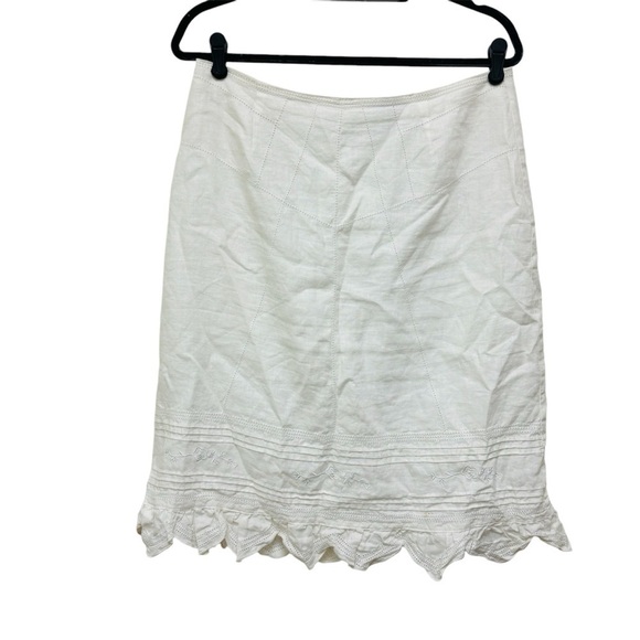Ecologie Linen Embroidered Skirt - Picture 1 of 11